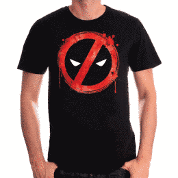 Официальная футболка Marvel: Дэдпул — Запрещающее лого