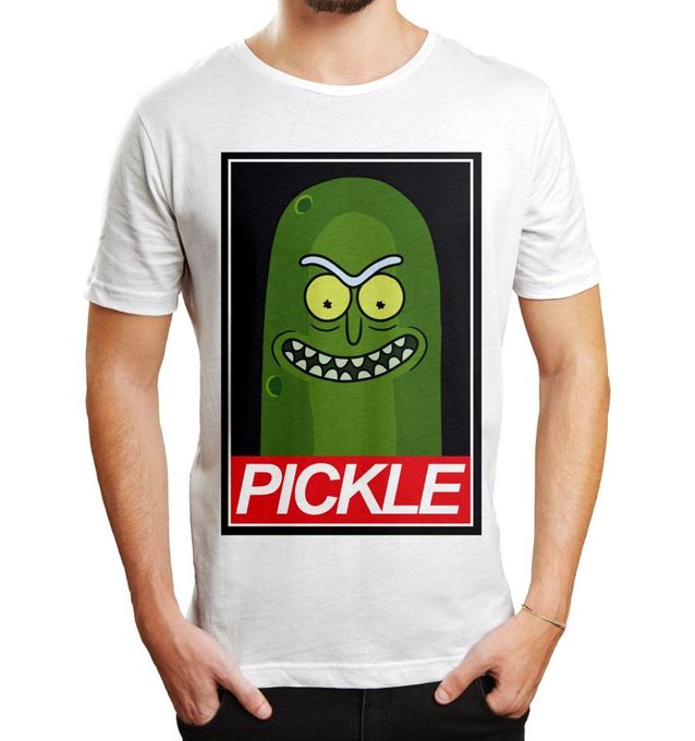 Официальная футболка Rick and Morty: Огурчик Рик