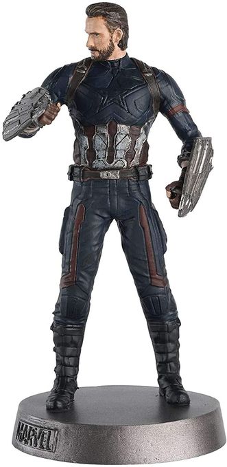 Marvel Movie Hero Collector Heavyweights Captain America Metal Statue