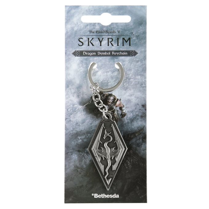 Официальный брелок The Elder Scrolls V: Skyrim — Dragon Symbol