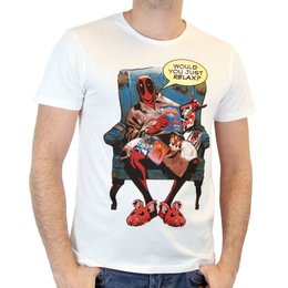 Официальная футболка Marvel: Дэдпул — Расслабься