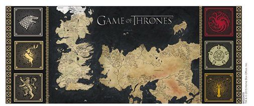 Офційна кружка Game of Thrones: Мапа Вестероса