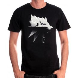 Официальная футболка Ведьмак: Cилуэт медальона волка