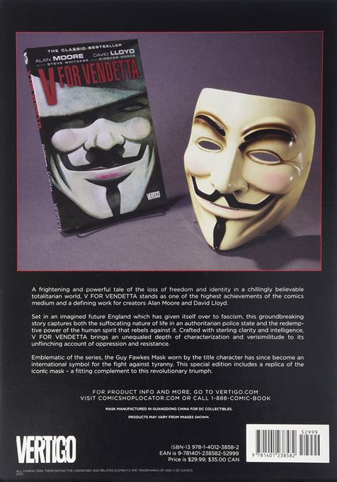 V for Vendetta. Комплект книги и маски. Обновленное издание