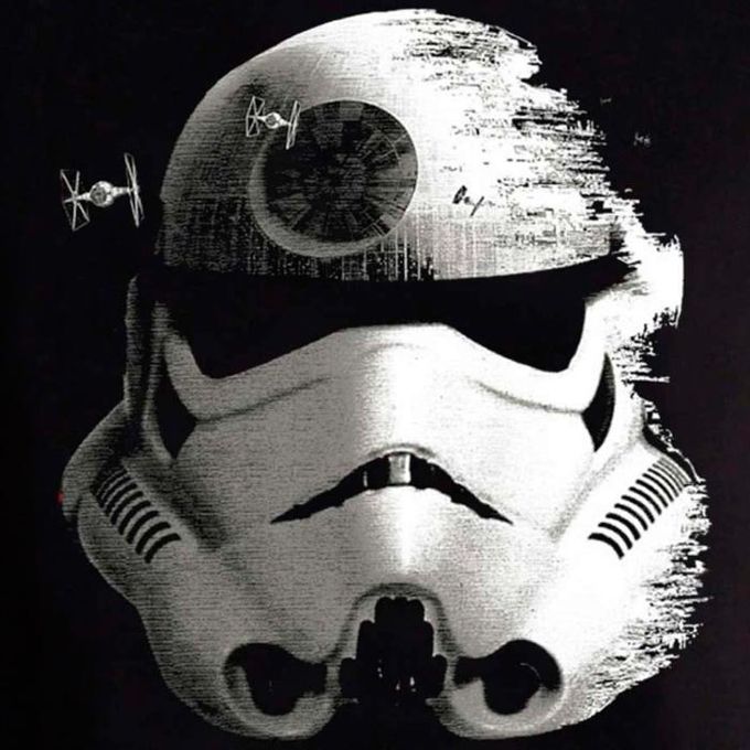 Официальная футболка Звездные Войны: Штурмовик и шлем смерти