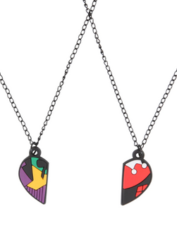 Официальное ожерелье DC — Сердце: Джокер и Харли