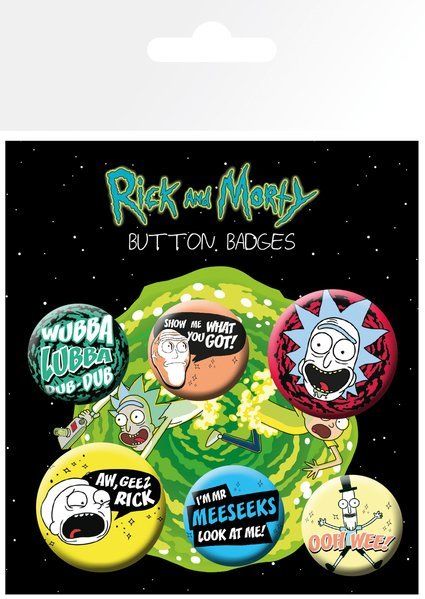 Официальный набор значков — Rick and Morty