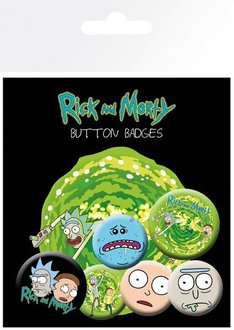 Официальный набор значков Rick and Morty — Characters